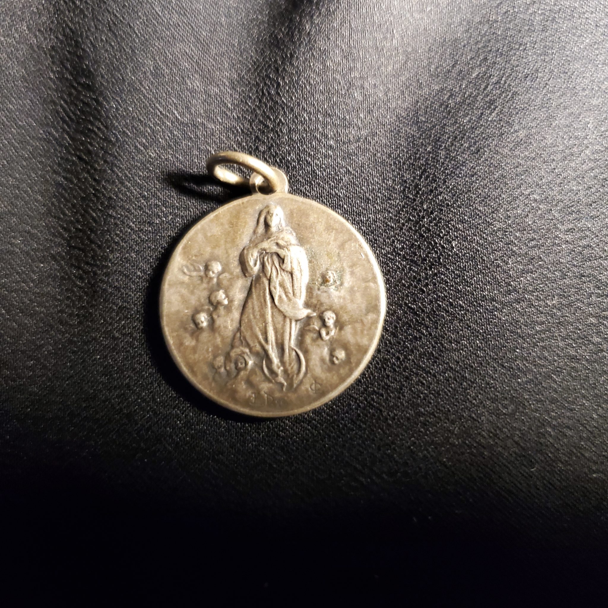 St Benedict Ora et Labora Medal - Patron Against Temptation and Evil -  Sterling Silver Antique Replica - Rosa Mystica Medals