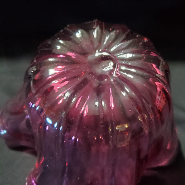 Cranberry glass bowl 1 - Image 3