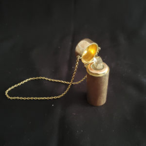 Antique Perfume dabber bottle on chain