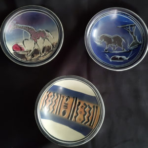 African soapstone bowls set of three