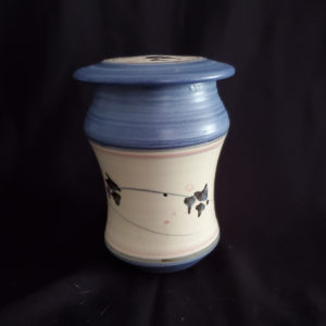 Pottery covered jar