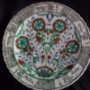 Large fritware charger plate handmade Ikaros, Rhodes, Greece