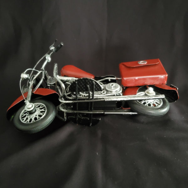 Motorcycle model sculpture, metal - Image 3