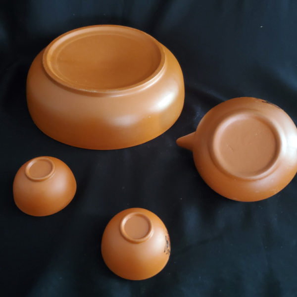 Chinese Yixing clay tea set for two - Image 3
