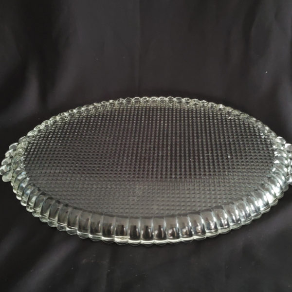 Antique Candlewick glass tray for serving - Image 2