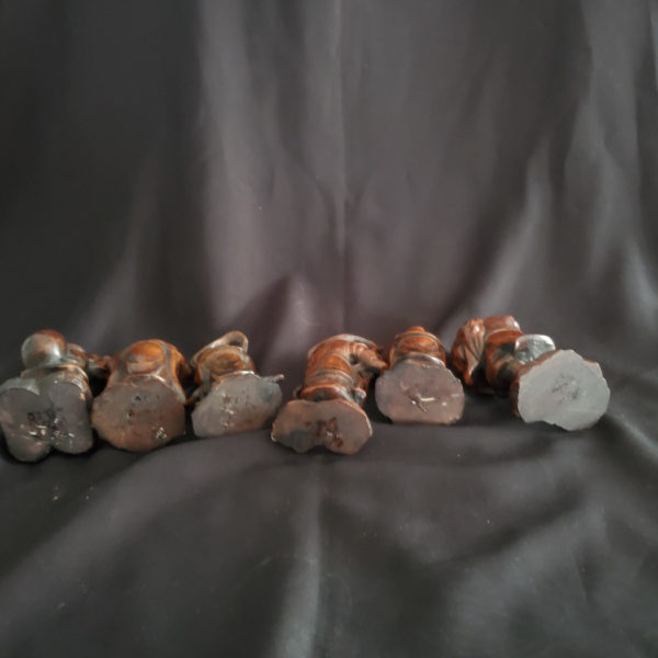Cinnabar lacquer resin Chinese immortals figurines - Image 3