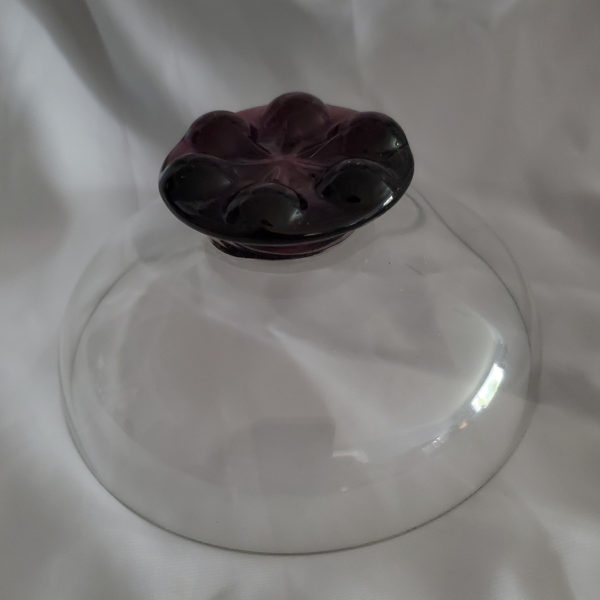 Mid century art glass, amethyst glass bowl - Image 3