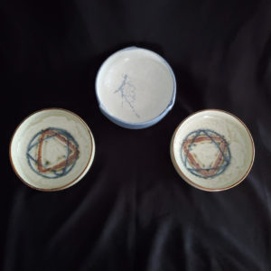 Pottery studio art bowls Japan