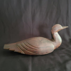 Ironwood duck decoy wood carving