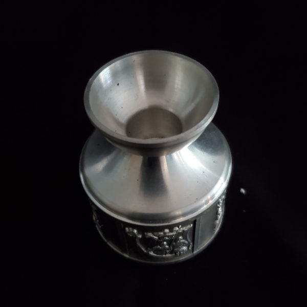 Pewter Candlestick holder H&S, Norway - Image 2