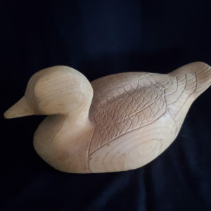 Duck decoy wood carving vintage