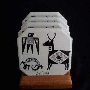 Sedona tile coasters and stand United States Southwest Indigenous