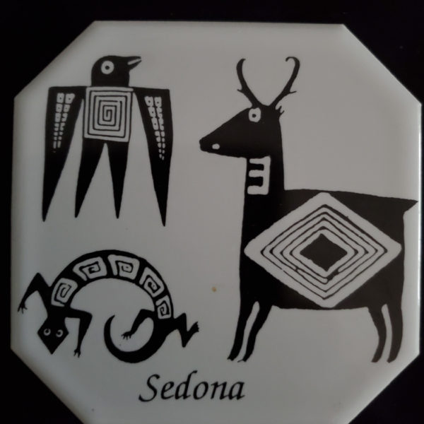 Sedona tile coasters and stand United States Southwest Indigenous - Image 2