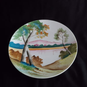 Japanese hand painted plate, Nippon, Japan 1920s-1930s