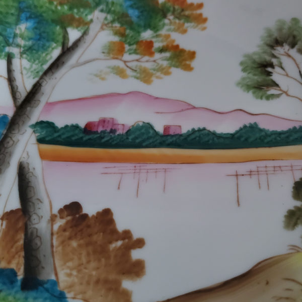 Japanese hand painted plate, Nippon, Japan 1920s-1930s - Image 2