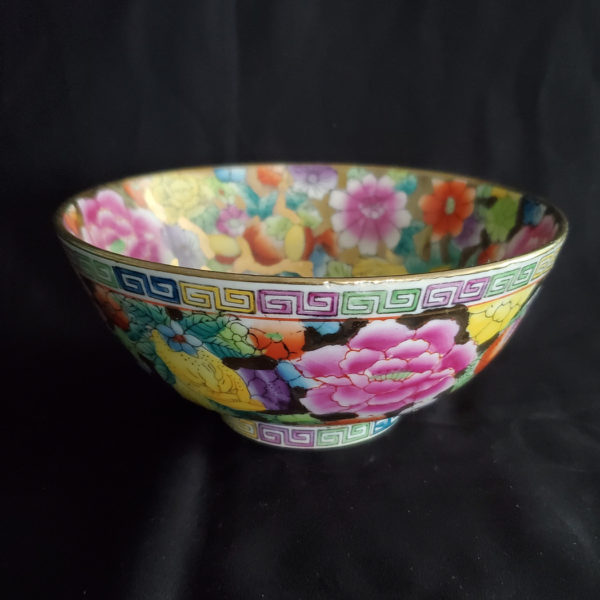 Vintage bowl with flowers design, China