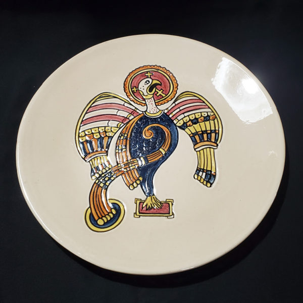 Book of Kells plate hand painted, Bray Design, Ireland